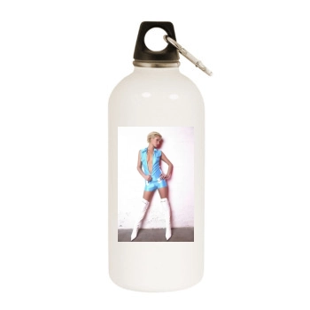 Paris Hilton White Water Bottle With Carabiner