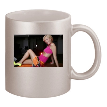 Paris Hilton 11oz Metallic Silver Mug