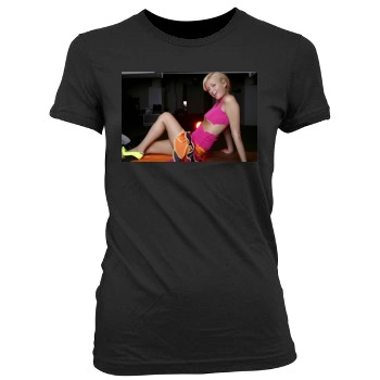 Paris Hilton Women's Junior Cut Crewneck T-Shirt