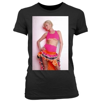 Paris Hilton Women's Junior Cut Crewneck T-Shirt