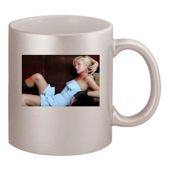 Paris Hilton 11oz Metallic Silver Mug