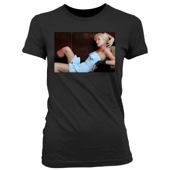 Paris Hilton Women's Junior Cut Crewneck T-Shirt