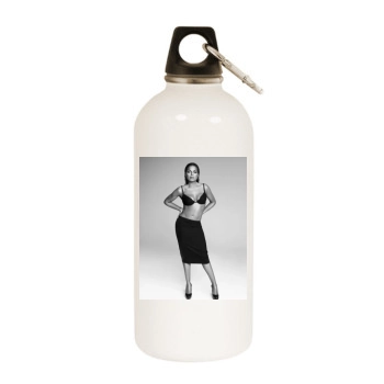 Janet Jackson White Water Bottle With Carabiner