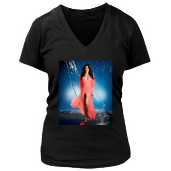 Jenna Dewan Women's Deep V-Neck TShirt