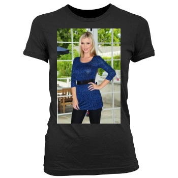 Joanna Krupa Women's Junior Cut Crewneck T-Shirt