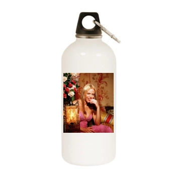 Patsy Kensit White Water Bottle With Carabiner