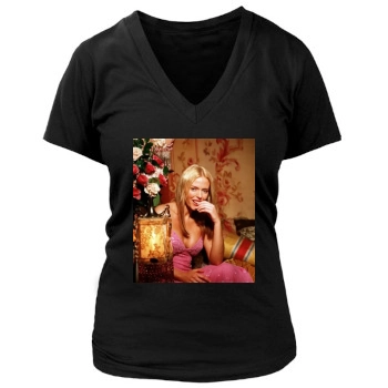 Patsy Kensit Women's Deep V-Neck TShirt