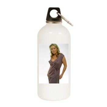 Patsy Kensit White Water Bottle With Carabiner