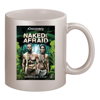 Naked and Afraid (2013) 11oz Metallic Silver Mug