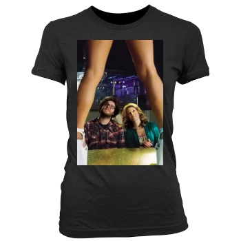 Zack and Miri Make a Porno (2008) Women's Junior Cut Crewneck T-Shirt