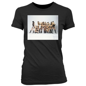 The Pussycat Dolls Women's Junior Cut Crewneck T-Shirt