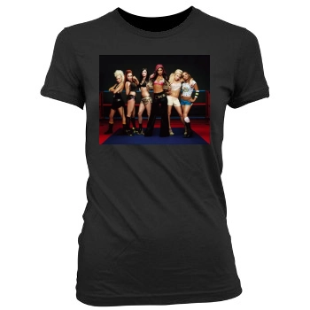The Pussycat Dolls Women's Junior Cut Crewneck T-Shirt