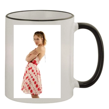 Rachel Blanchard 11oz Colored Rim & Handle Mug