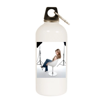 Rachel Stevens White Water Bottle With Carabiner