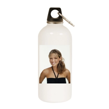 Rachel Stevens White Water Bottle With Carabiner