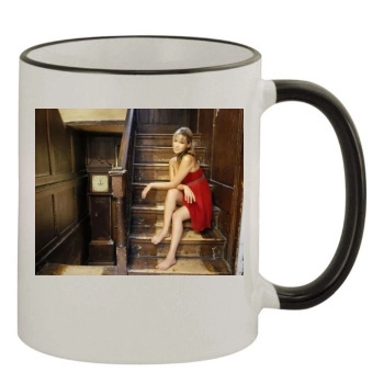 Rachel Stevens 11oz Colored Rim & Handle Mug