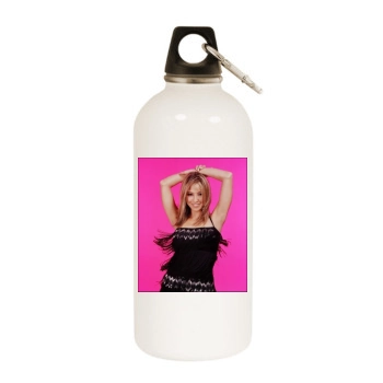 Rachel Stevens White Water Bottle With Carabiner