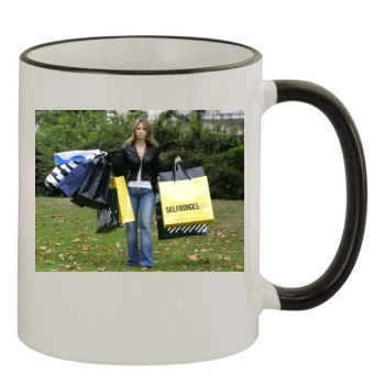 Rachel Stevens 11oz Colored Rim & Handle Mug