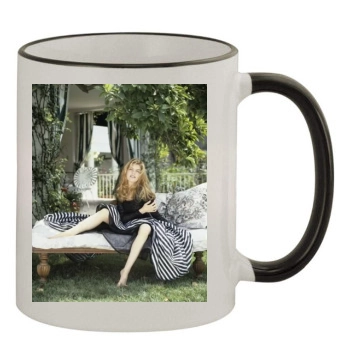 Rene Russo 11oz Colored Rim & Handle Mug