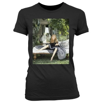 Rene Russo Women's Junior Cut Crewneck T-Shirt