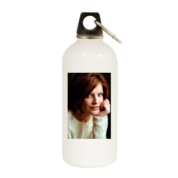Rene Russo White Water Bottle With Carabiner
