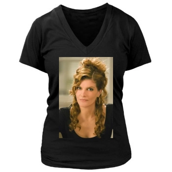 Rene Russo Women's Deep V-Neck TShirt