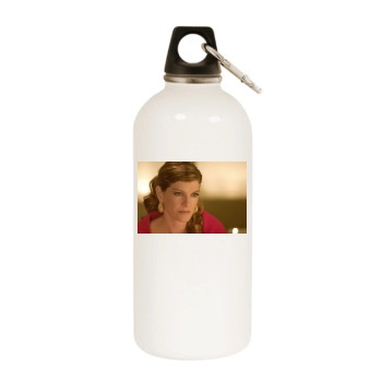 Rene Russo White Water Bottle With Carabiner