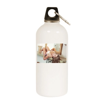 Rosa Blasi White Water Bottle With Carabiner