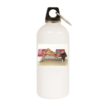 Rosa Blasi White Water Bottle With Carabiner