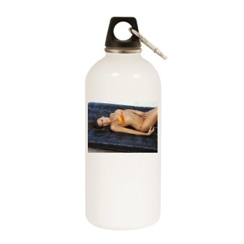 Rosa Blasi White Water Bottle With Carabiner