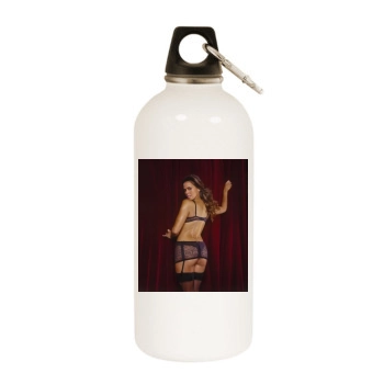 Rosa Blasi White Water Bottle With Carabiner