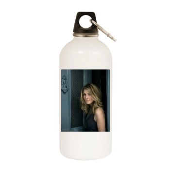 Rosamund Pike White Water Bottle With Carabiner