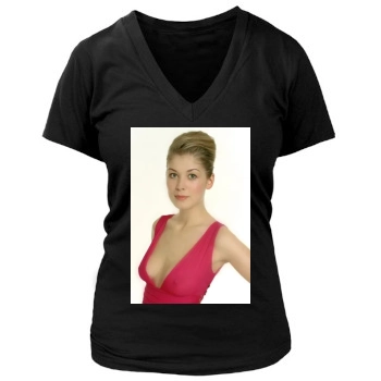 Rosamund Pike Women's Deep V-Neck TShirt