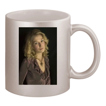 Rosamund Pike 11oz Metallic Silver Mug