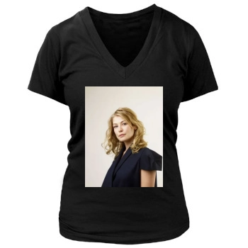 Rosamund Pike Women's Deep V-Neck TShirt