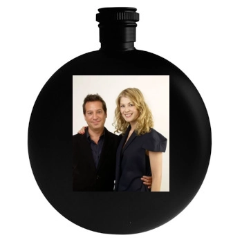 Rosamund Pike Round Flask