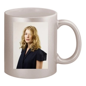 Rosamund Pike 11oz Metallic Silver Mug