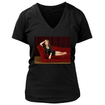 Rosamund Pike Women's Deep V-Neck TShirt