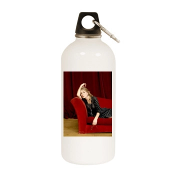 Rosamund Pike White Water Bottle With Carabiner