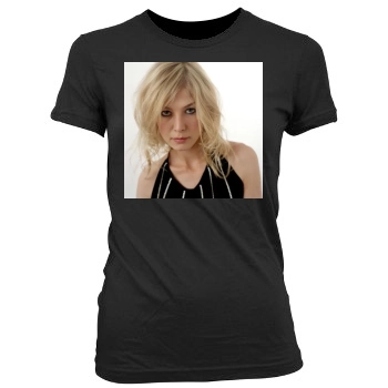 Rosamund Pike Women's Junior Cut Crewneck T-Shirt