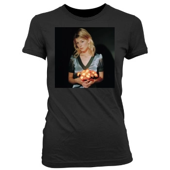 Rosamund Pike Women's Junior Cut Crewneck T-Shirt