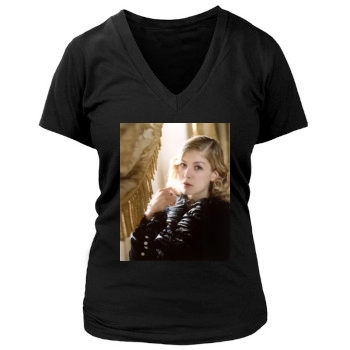 Rosamund Pike Women's Deep V-Neck TShirt