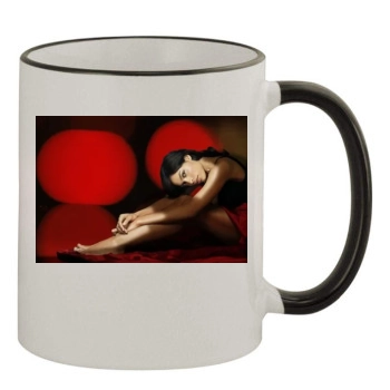 Rosario Dawson 11oz Colored Rim & Handle Mug