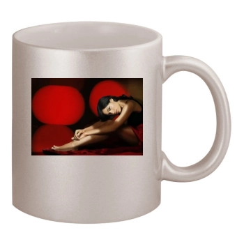 Rosario Dawson 11oz Metallic Silver Mug