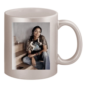 Rosario Dawson 11oz Metallic Silver Mug