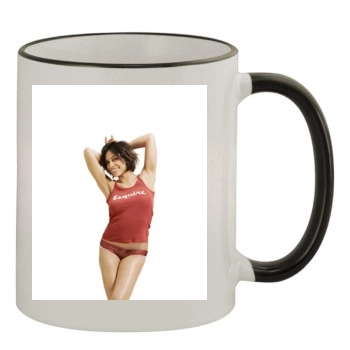 Rosario Dawson 11oz Colored Rim & Handle Mug