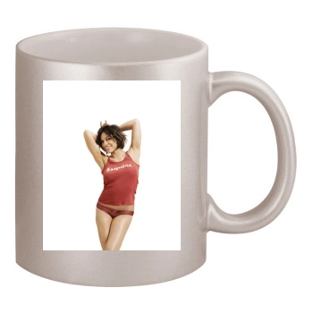 Rosario Dawson 11oz Metallic Silver Mug