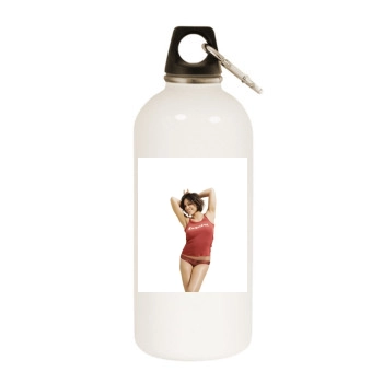 Rosario Dawson White Water Bottle With Carabiner