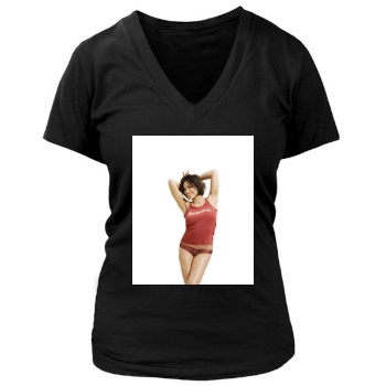 Rosario Dawson Women's Deep V-Neck TShirt