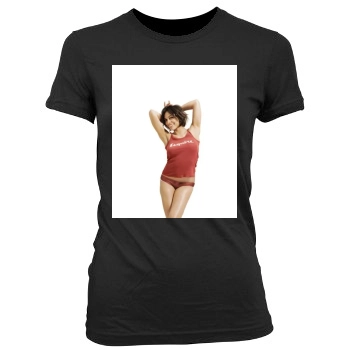 Rosario Dawson Women's Junior Cut Crewneck T-Shirt